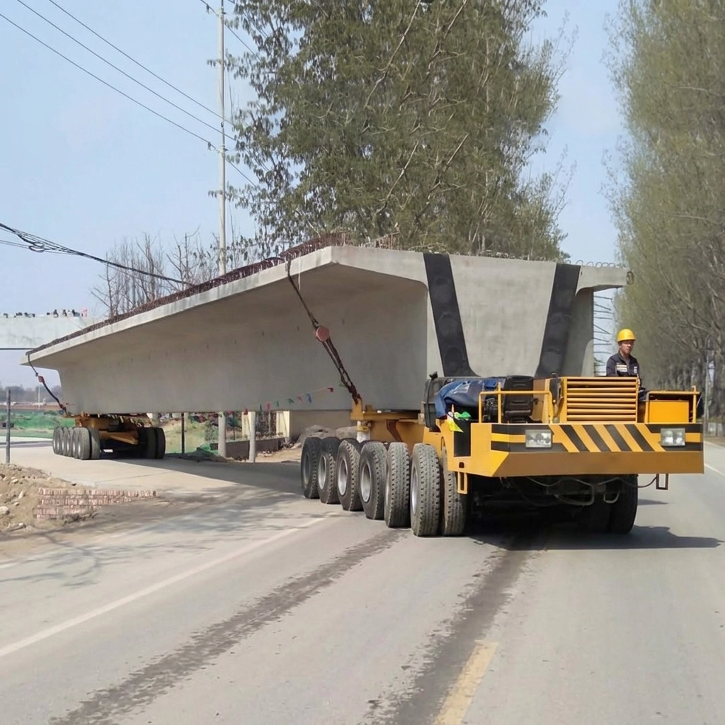 400 Ton 12-Tajer tal-Fus-Tip Trasportatur tal-Pont tal-Girder li jimxi waħdu